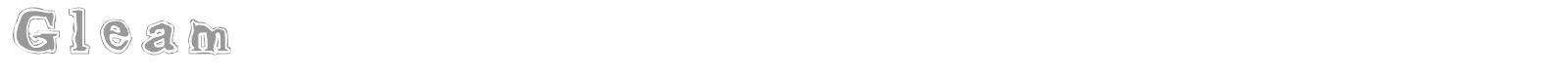 Gleam font preview