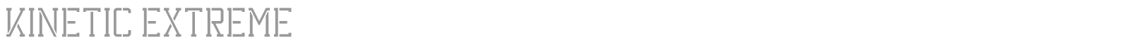 Kinetic Extreme font preview