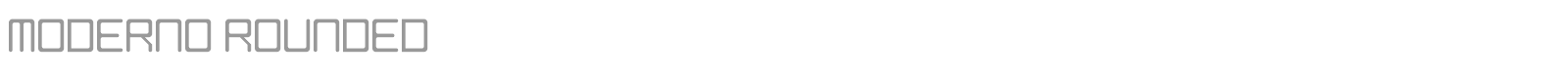 Moderno Rounded font preview