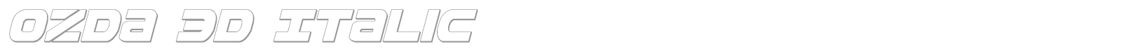 Ozda Leftalic font preview