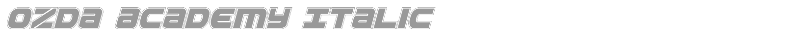 Ozda Leftalic font preview