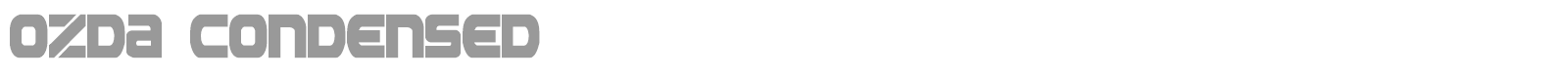 Ozda Leftalic font preview