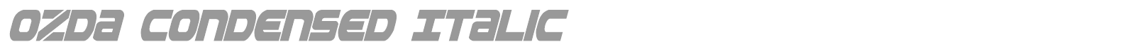 Ozda Leftalic font preview