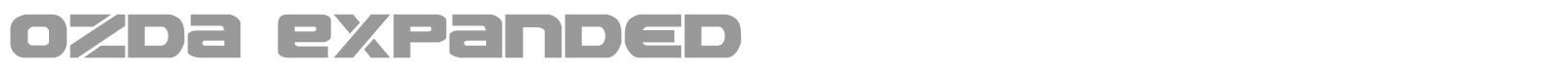 Ozda Leftalic font preview