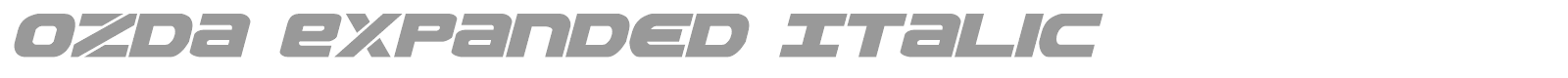 Ozda Leftalic font preview