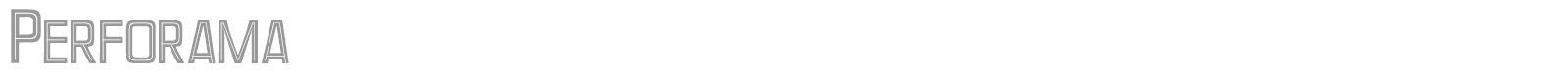 Perforama font preview