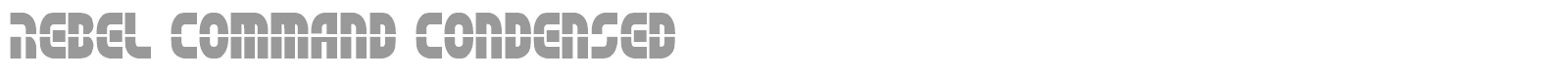 Rebel Command Condensed font preview