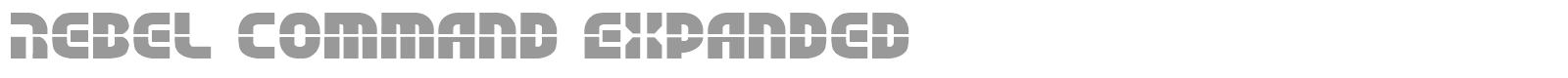 Rebel Command Expanded font preview