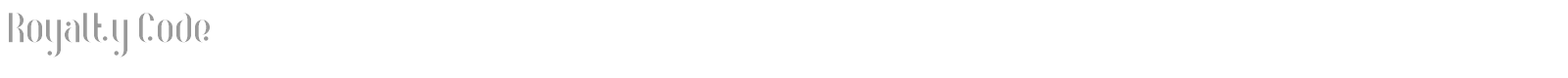 Royalty Code font preview