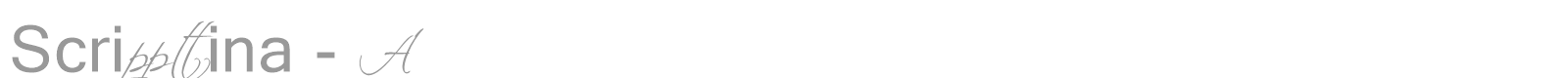 Scriptina - Alternates font preview