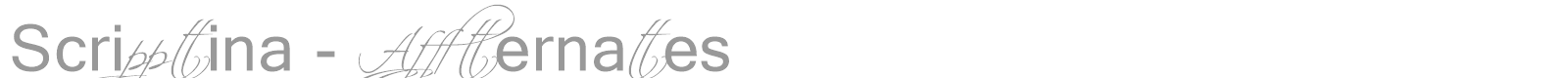 Scriptina - Alternates font preview