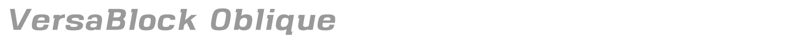 VersaBlock font preview