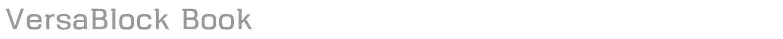 VersaBlock font preview