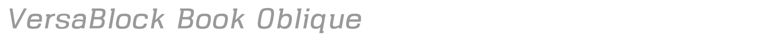 VersaBlock font preview