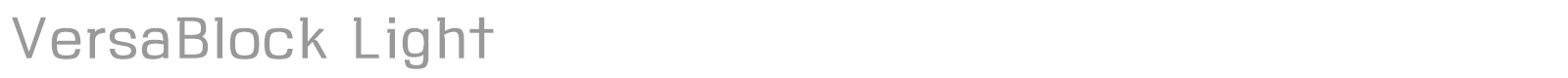 VersaBlock font preview
