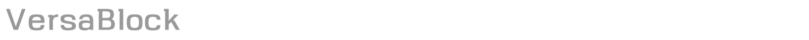 VersaBlock font preview