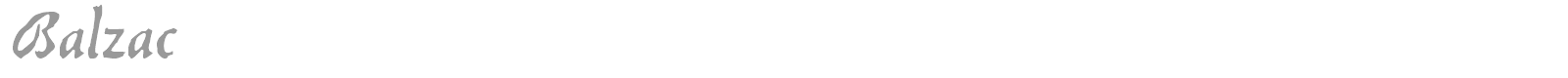 Balzac font preview