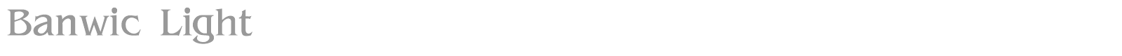 Banwic Light font preview