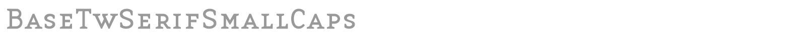 BaseTwSerifSmallCaps font preview