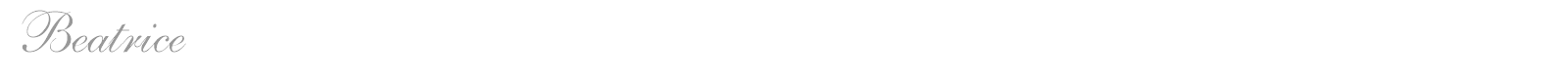 BEATRICE font preview