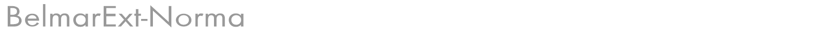 BelmarExt-Norma font preview