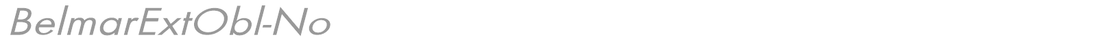 BelmarExtObl-No font preview