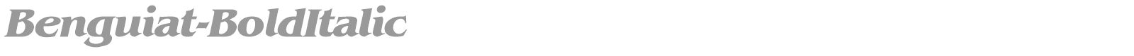 Benguiat-BoldItalic font preview