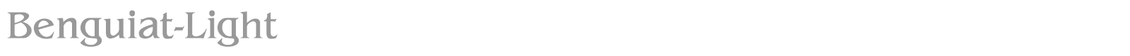 Benguiat-Light font preview