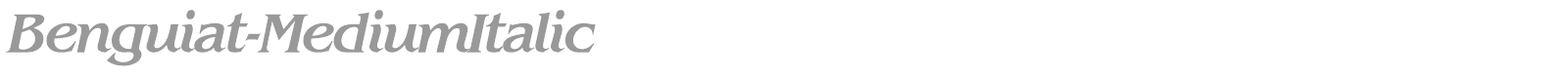 Benguiat-MediumItalic font preview