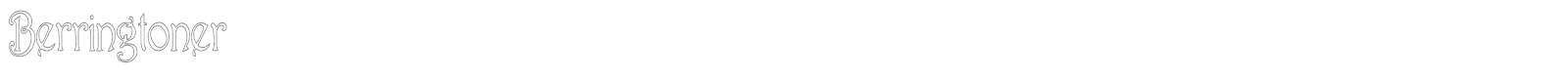 Berringtoner font preview