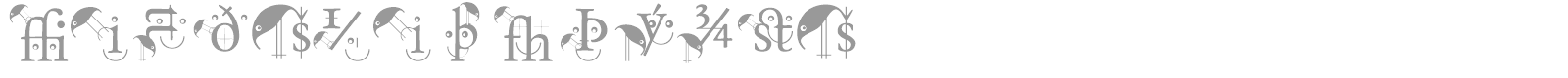 BirdsWithTypes font preview