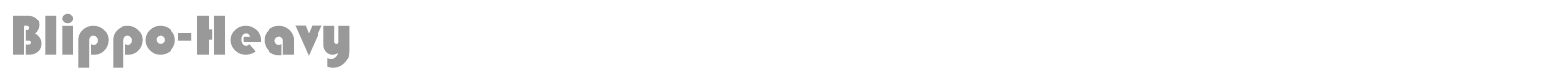 Blippo-Heavy font preview