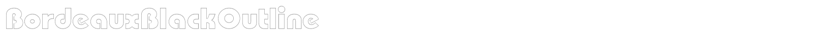 BordeauxBlackOutline font preview