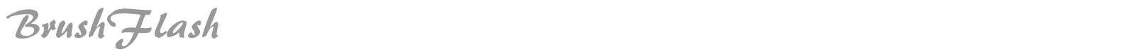 BrushFlash font preview