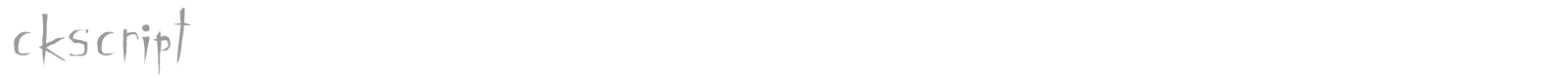 ckscript font preview