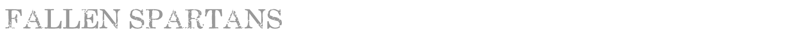 Fallen Spartans font preview