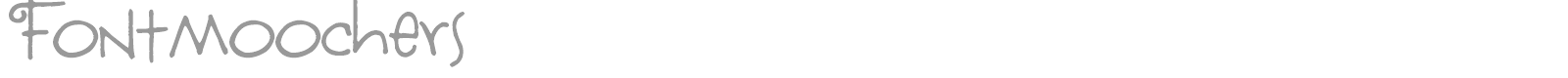 Fontmoochers font preview