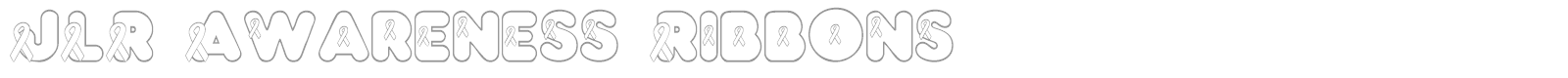JLR Awareness Ribbons font preview