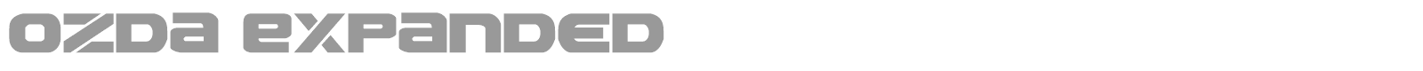 Ozda Expanded font preview
