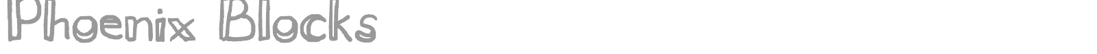 Phoenix Blocks font preview