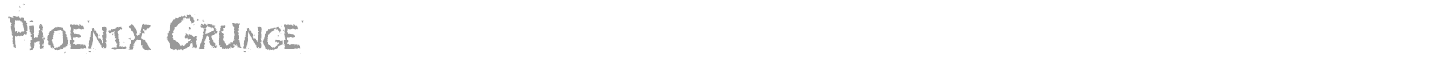 Phoenix Grunge font preview