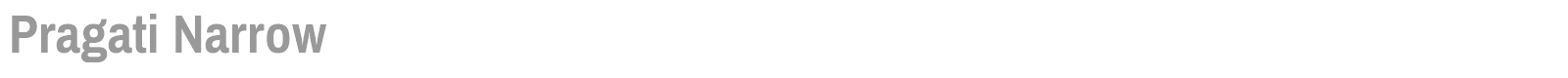 Pragati Narrow font preview
