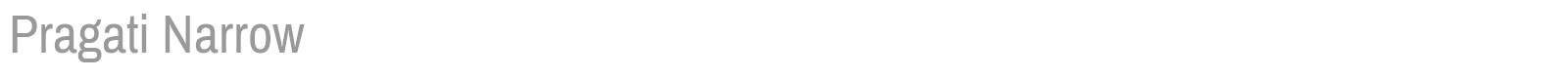Pragati Narrow font preview