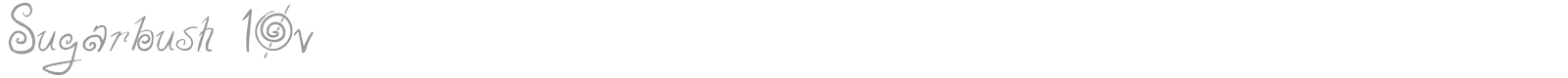Sugarbush 10v font preview
