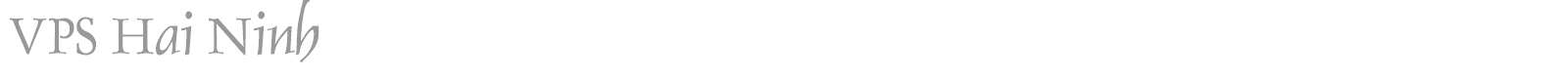 VPS Hai Ninh font preview