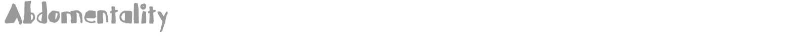 Abdomentality font preview