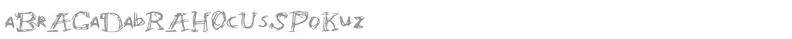 Abracadabra Hocuss Pokuz font preview