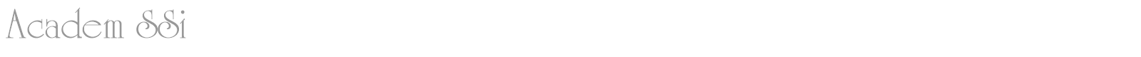 Academ SSi font preview