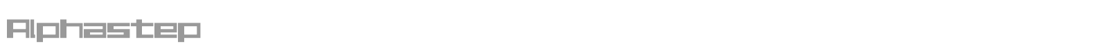 Alphastep font preview