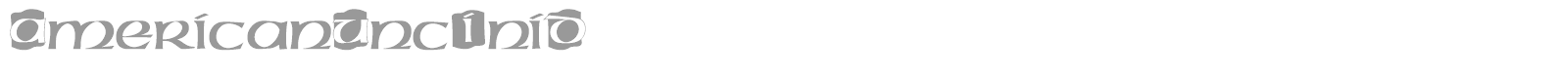 AmericanUncIniD font preview